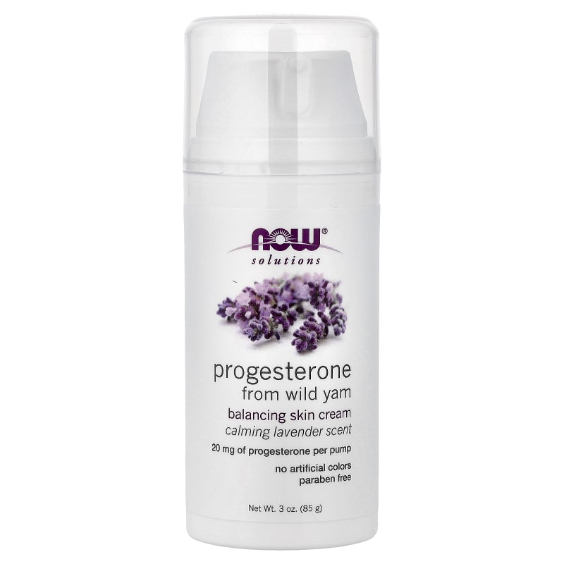 Solutions, Progesterone from Wild Yam, Balancing Skin Cream, Calming Lavender