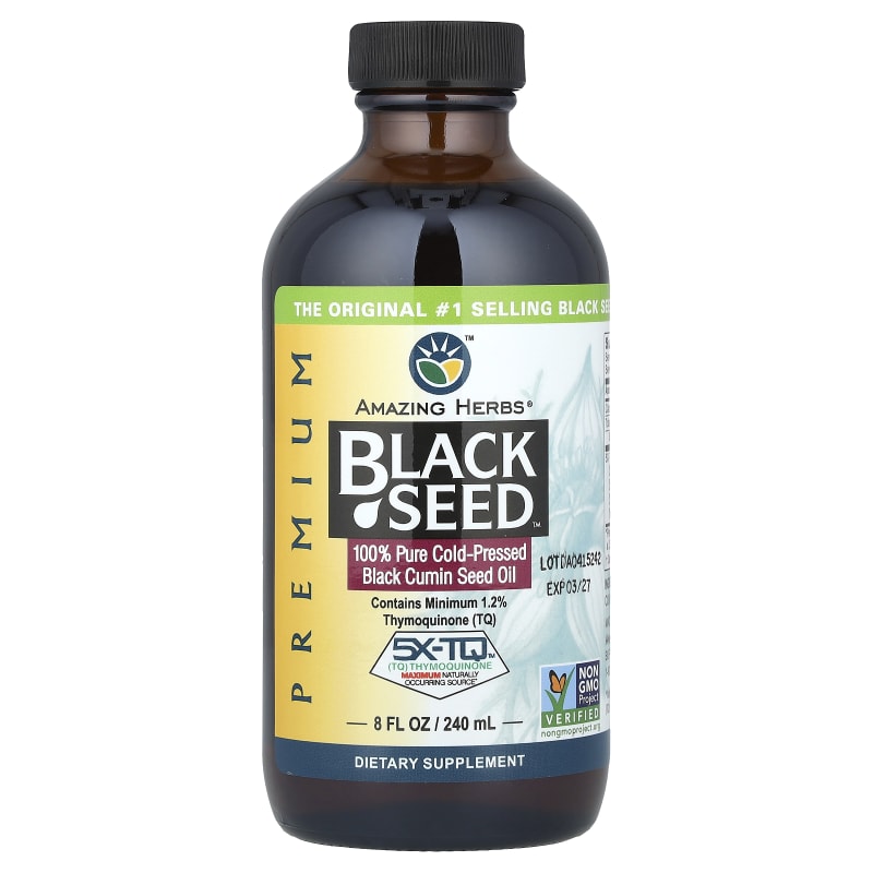 Premium Black Seed™, 100% Pure Cold-Pressed Black Cumin Seed Oil