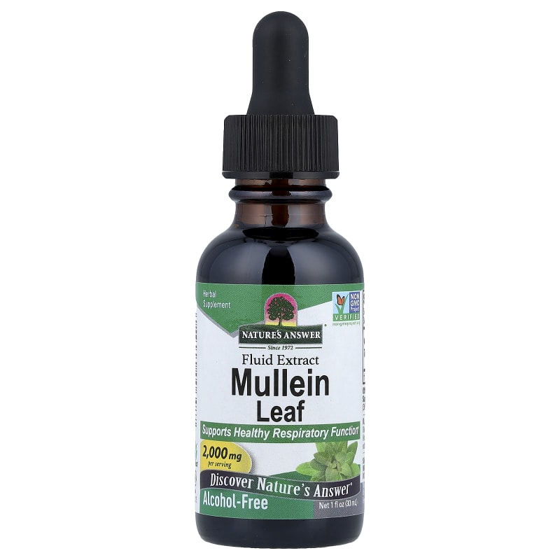 Mullein Leaf, Fluid Extract, Alcohol-Free