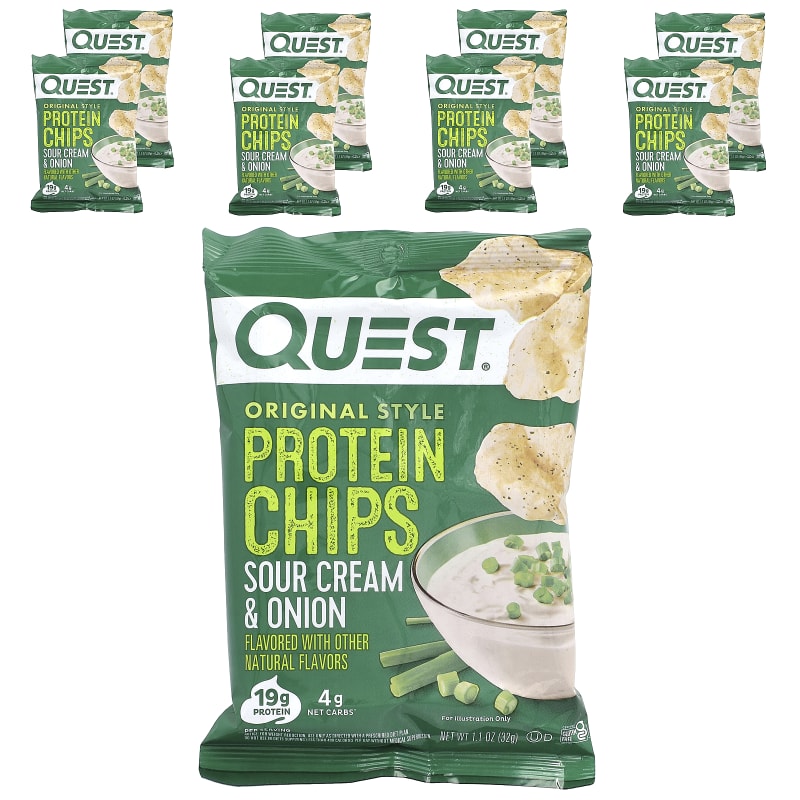 Original Style Protein Chips, Sour Cream & Onion, 1.1 oz (32 g) Each