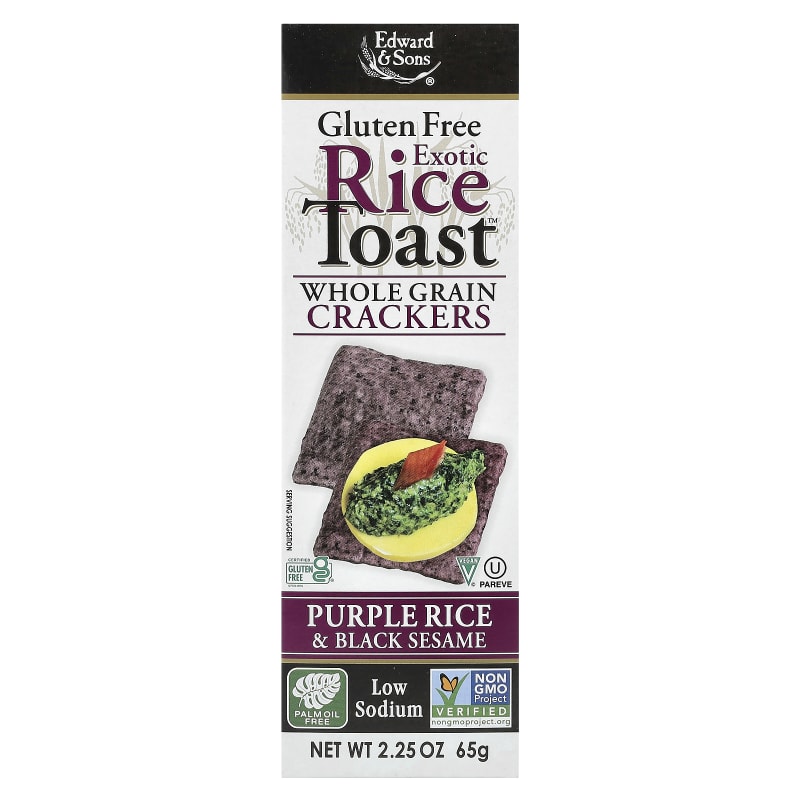 Exotic Rice Toast™, Whole Grain Crackers, Purple Rice & Black Sesame