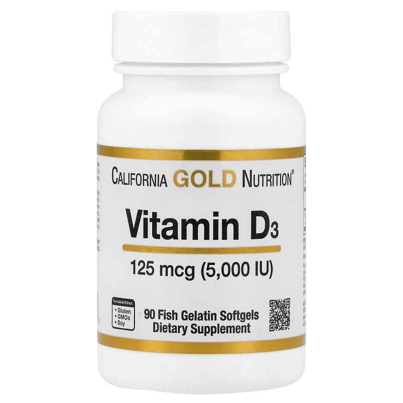 Vitamin D3, 125 mcg (5,000 IU)