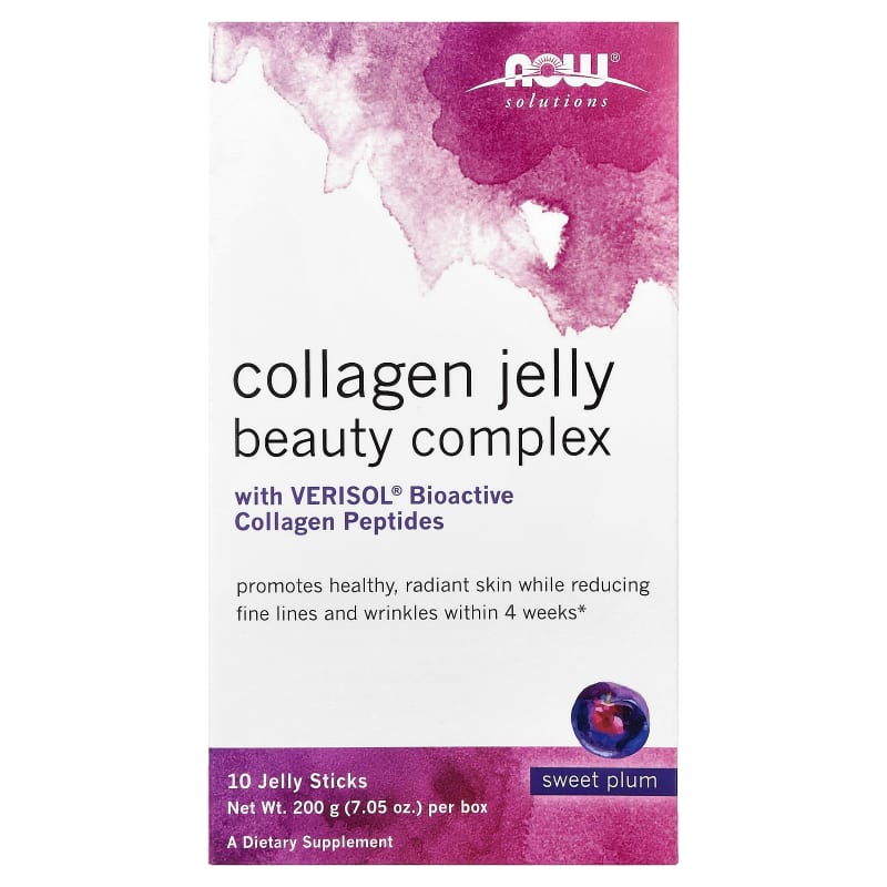 Solutions, Collagen Jelly Beauty Complex, Sweet Plum, 0.705 oz (20 g) Each