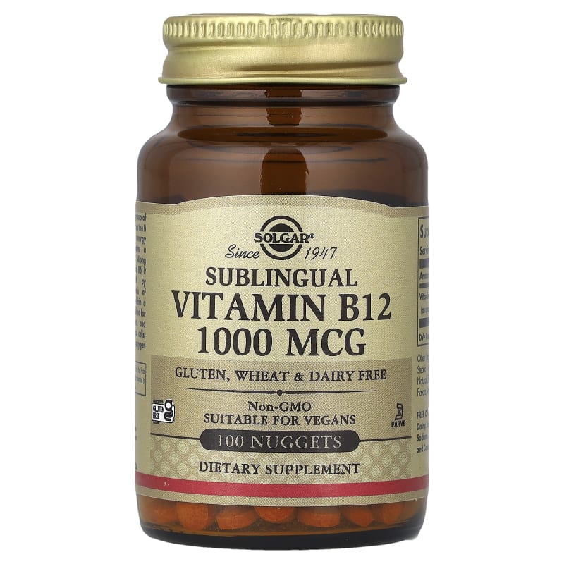 Vitamin B 12, Sublingual , 1,000 mcg, 100 Nuggets