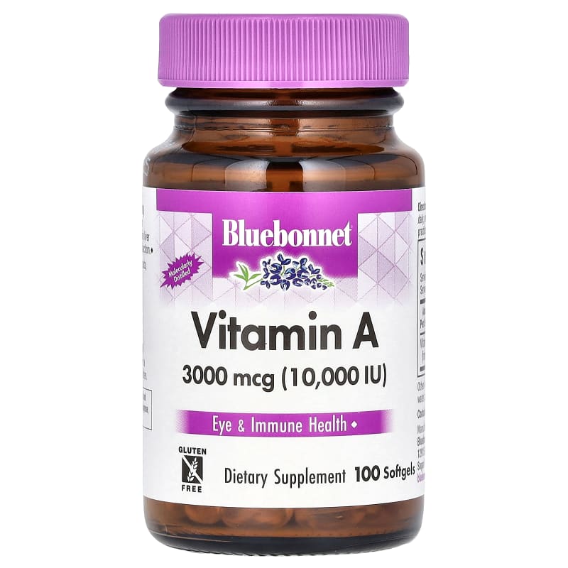 Vitamin A, 3,000 mcg (10,000 IU)