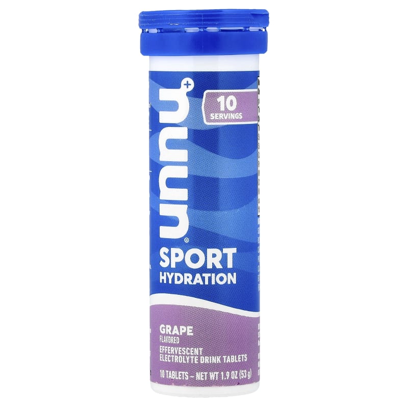 Sport Hydration, Effervescent Electrolyte Drink Tablets, Grape