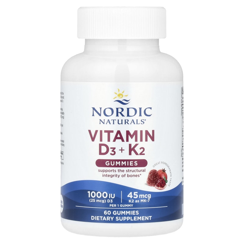 Vitamin D3 + K2 Gummies, Pomegranate