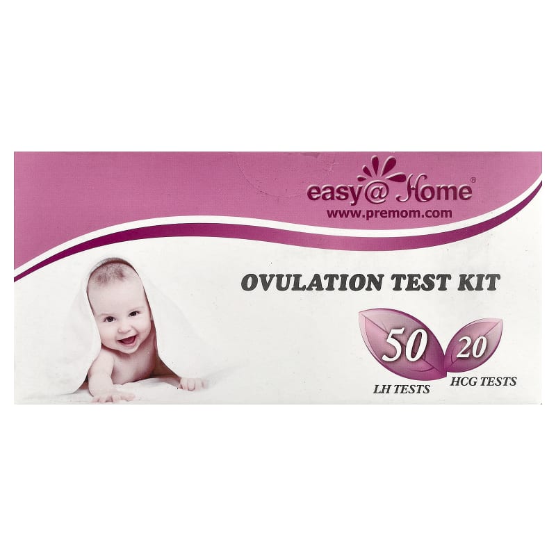 Ovulation Test Kit, 50 LH Tests, 20 HCG Tests