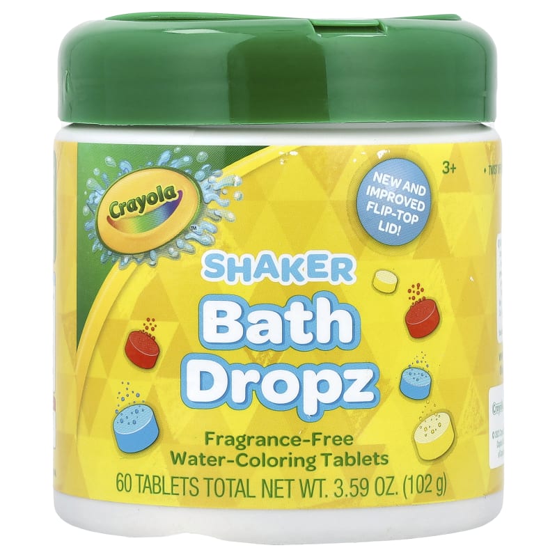Shaker Bath Dropz, 3+, Fragrance-Free, 3.59 oz (102 g)