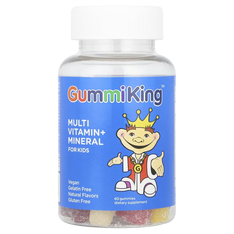 Multi Vitamin + Mineral Gummies for Kids, Strawberry, Orange, Lemon, Grape, Cherry and Grapefruit