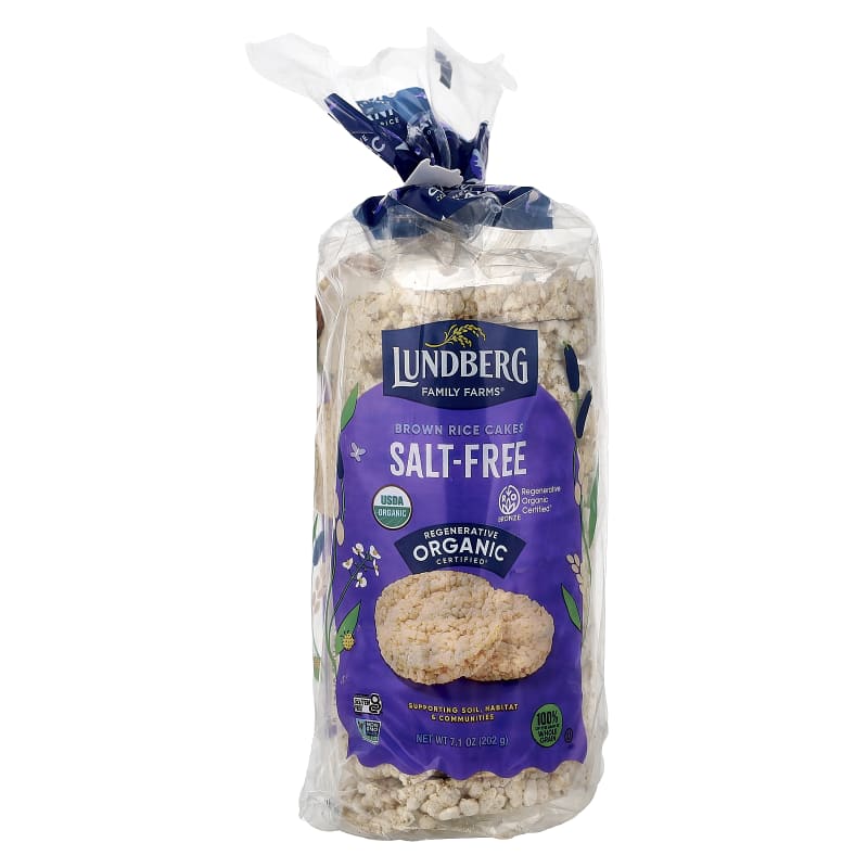 Organic Brown Rice Cakes, Salt-Free