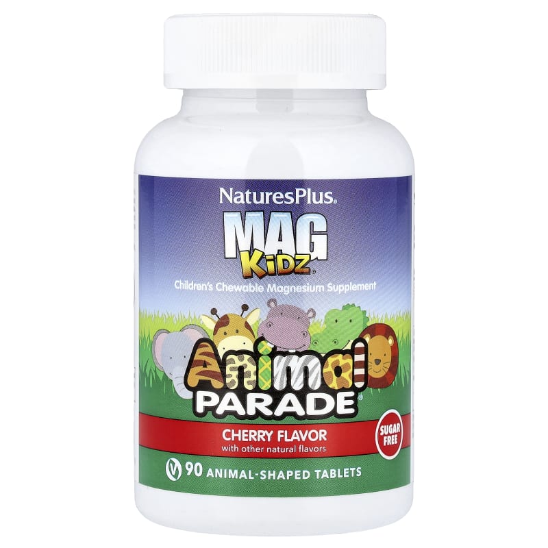 MagKidz®, Animal Parade®, Children's Chewable Magnesium, Cherry