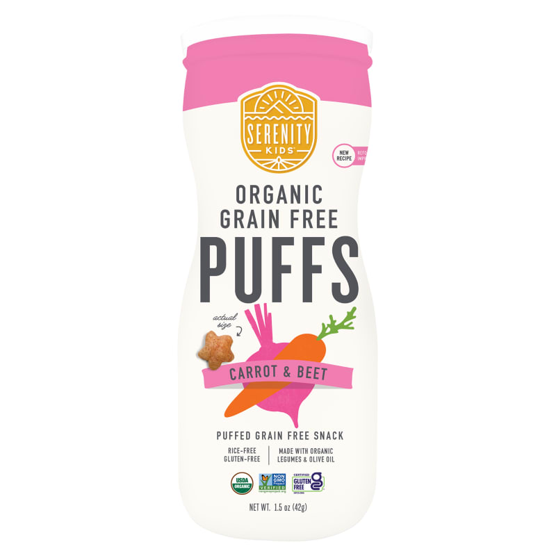Organic Grain Free Puffs, Carrot & Beet