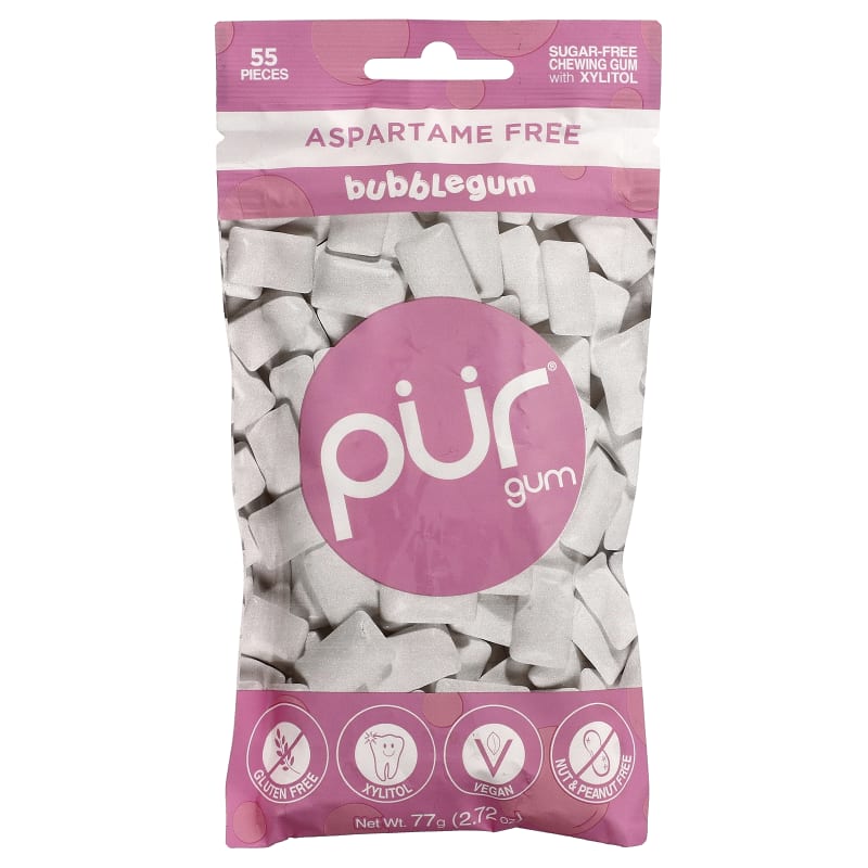 Sugar Free Chewing Gum, Bubblegum, 2.72 oz (77 g)