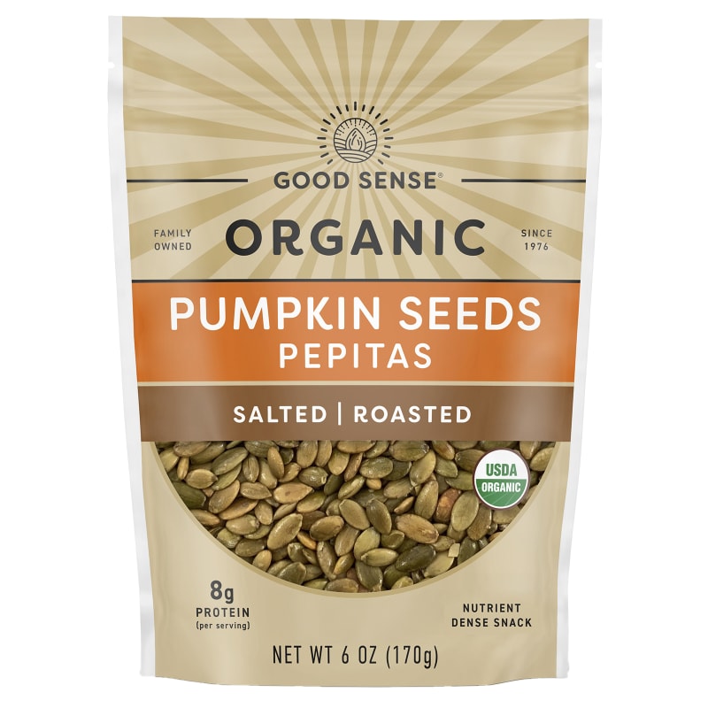 Organic Pumpkin Seeds Pepitas, Salted, Roasted