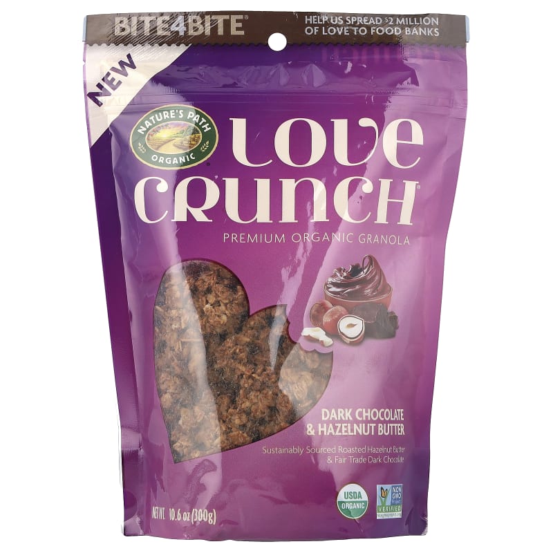 Love Crunch®, Premium Organic Granola, Dark Chocolate & Hazelnut Butter