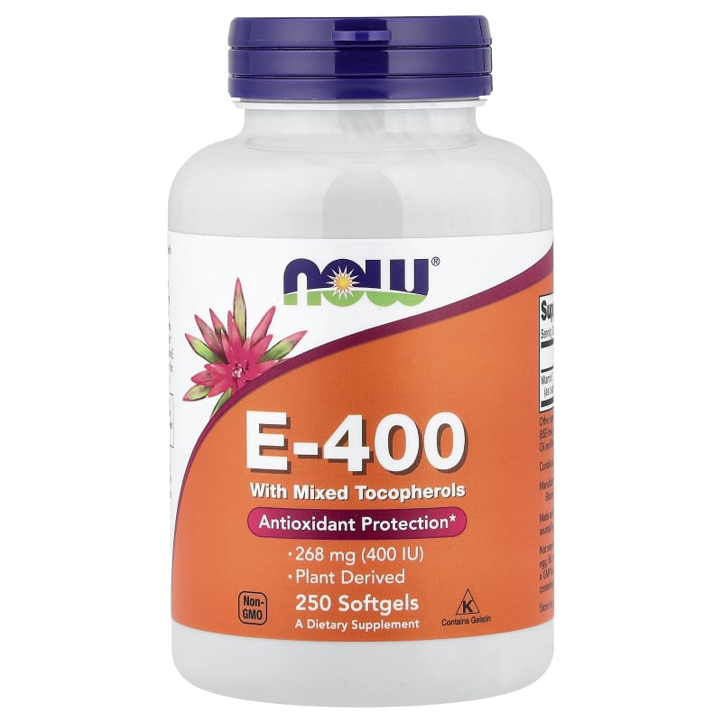 E-400 with Mixed Tocopherols, 268 mg (400 IU)