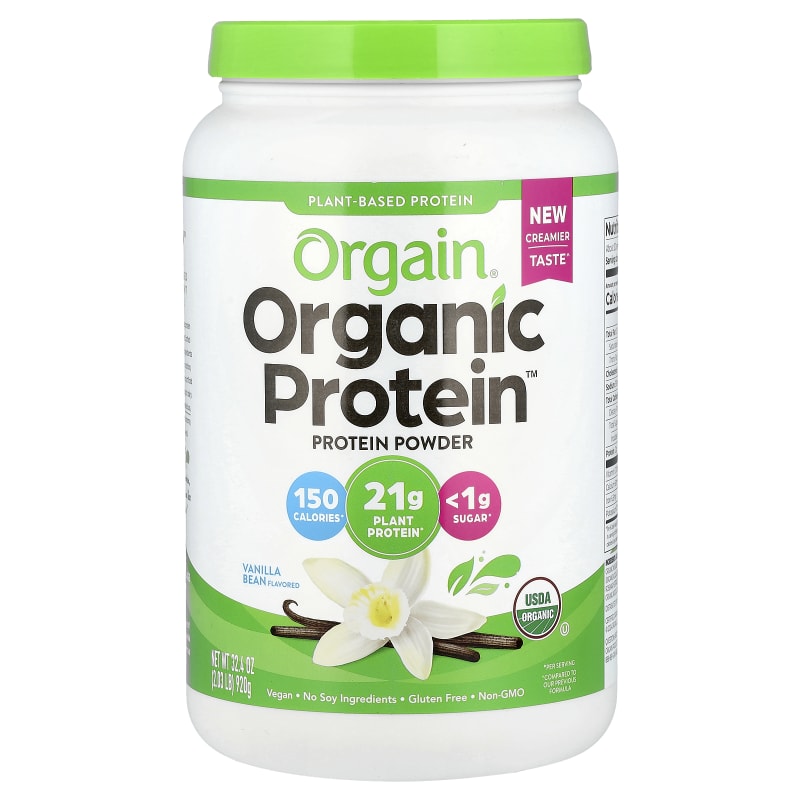 Organic Protein™ Powder, Plant Based, Vanilla Bean