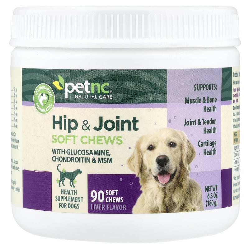 Hip & Joint Soft Chews, For Dog, Liver, 6.3 oz (180 g)