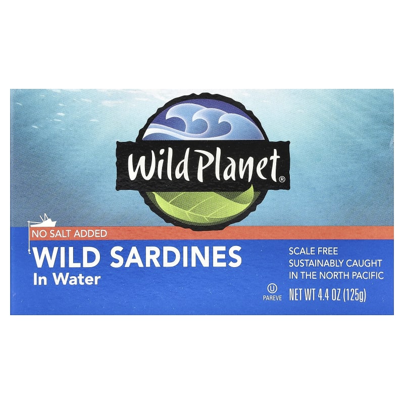 Wild Sardines In Water, No Salt Added