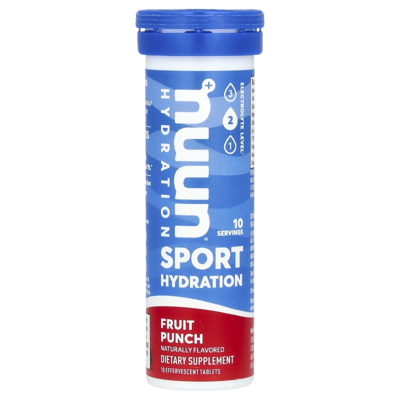 Sport Hydration, Effervescent Electrolyte Drink, Fruit Punch