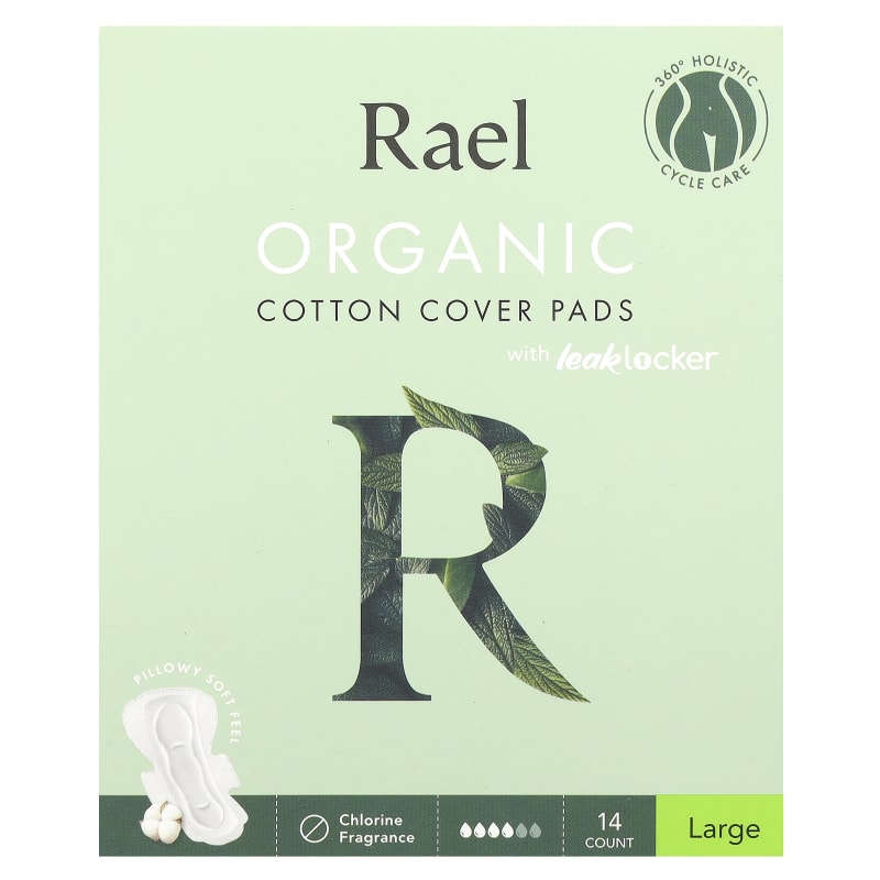 Organic Cotton Cover Pads with Leaklocker, Large