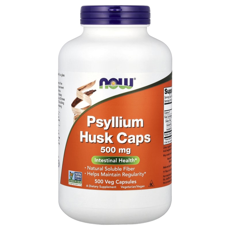 Psyllium Husk Caps, 500 mg