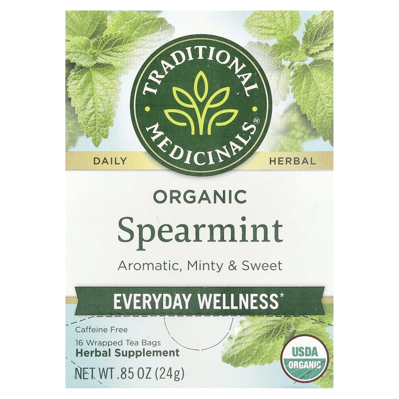 Organic Spearmint, Caffeine Free, 0.85 oz (24 g)