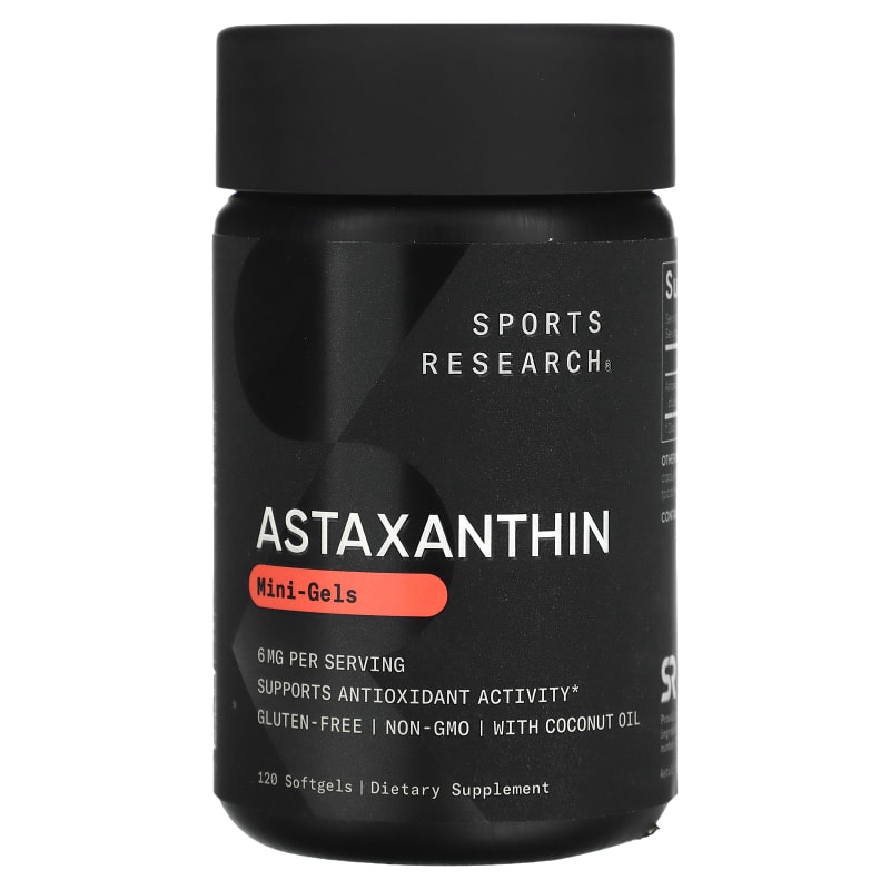 Astaxanthin, Mini-Gels, 6 mg