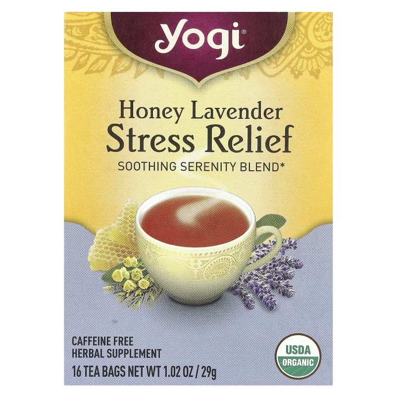 Stress Relief, Honey Lavender, Caffeine Free, 1.02 oz (29 g)