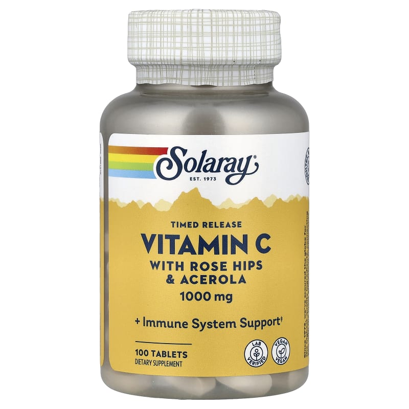 Timed Release Vitamin C with Rose Hip & Acerola, 1,000 mg