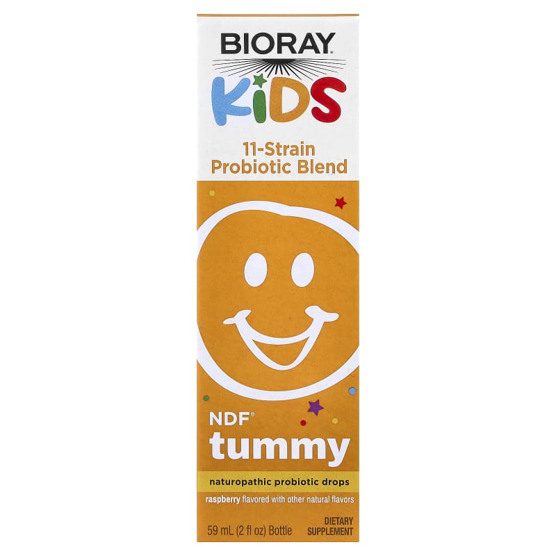 Kids, NDF® Tummy, 11-Strain Probiotic Blend, Raspberry
