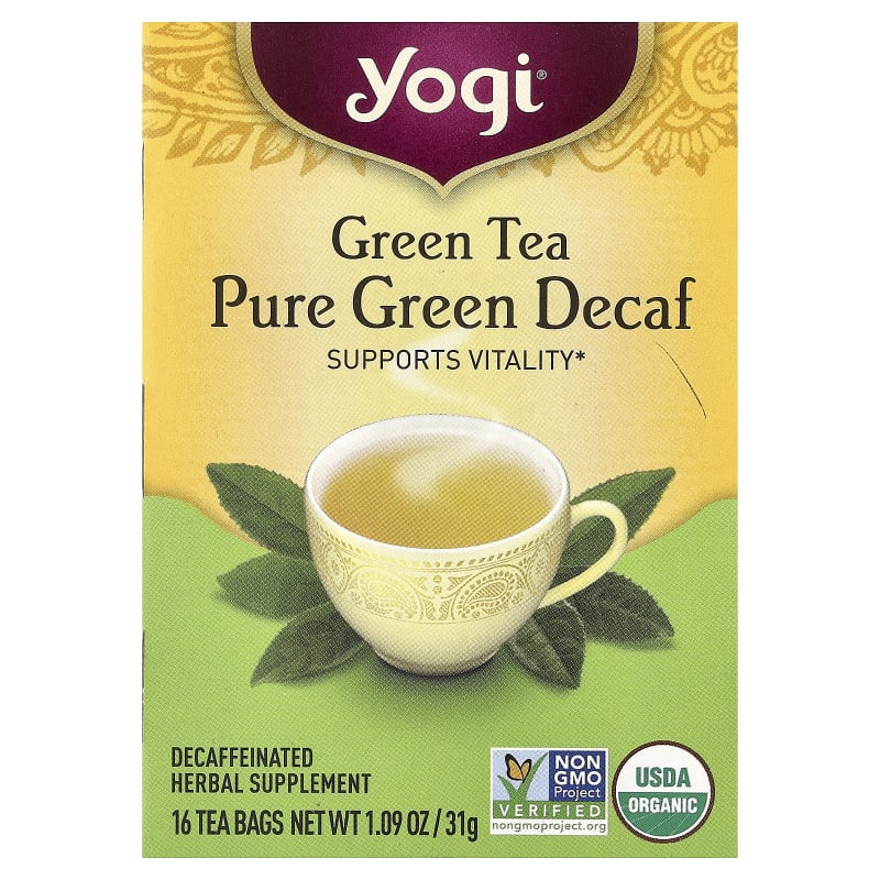 Green Tea Pure Green, Decaf, 1.09 oz (31 g)
