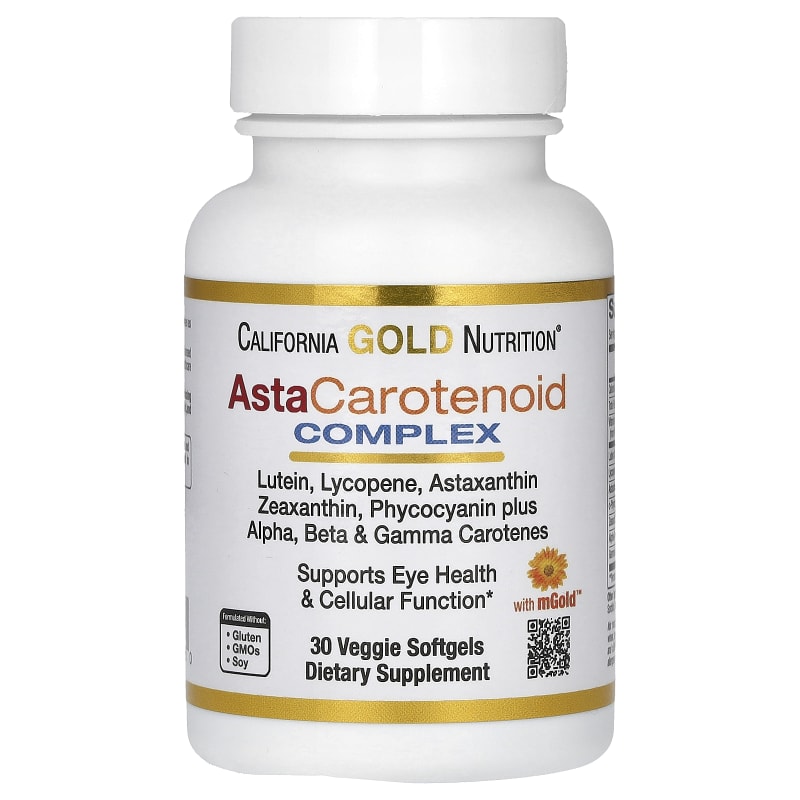AstaCarotenoid Complex with Lutein, Lycopene, Astaxanthin, and Vitamin A