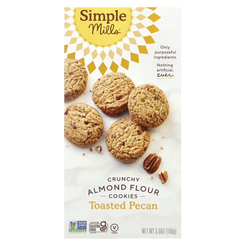 Crunchy Almond Flour Cookies, Toasted Pecan