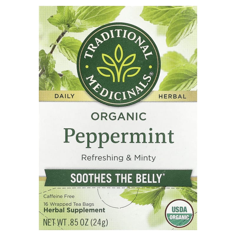 Organic Peppermint, Caffeine Free, 0.85 oz (24 g)