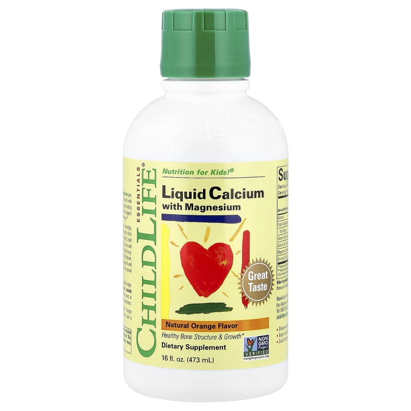 Essentials, Liquid Calcium with Magnesium, Natural Orange
