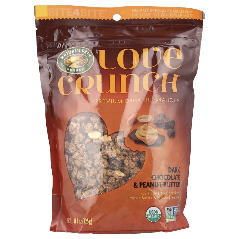 Love Crunch®, Premium Organic Granola, Dark Chocolate & Peanut Butter