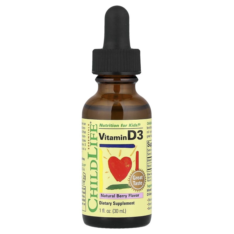 Vitamin D3, Natural Berry, 12.5 mcg (500 IU)