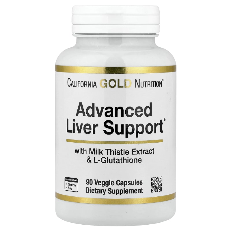 Advanced Liver Support with Milk Thistle Extract, L-Glutathione, Alpha Lipoic Acid, and Grape Seed Extract