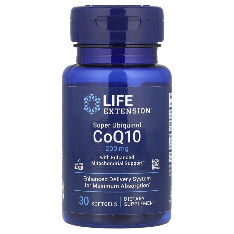 Super Ubiquinol CoQ10 with Enhanced Mitochondrial Support, 200 mg