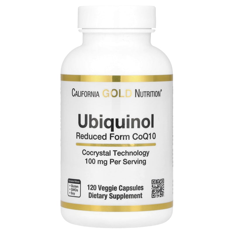 Ubiquinol Reduced Form CoQ10, 100 mg