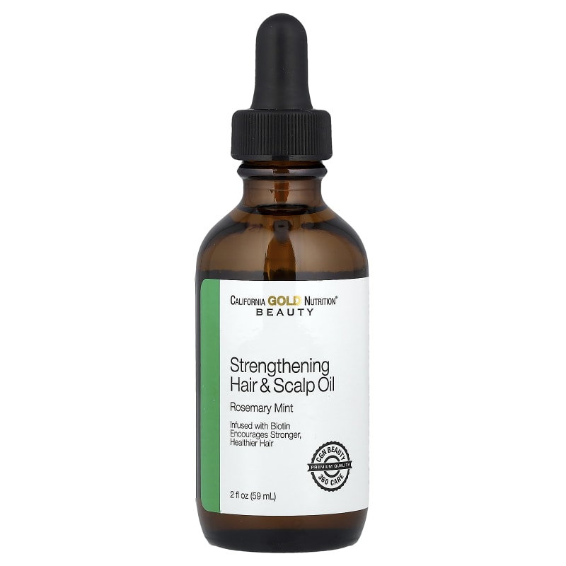 Strengthening Hair & Scalp Oil, Biotin, Rosemary Mint