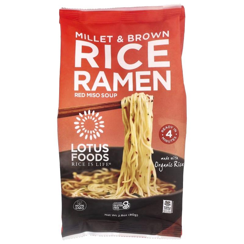 Millet & Brown Rice Ramen, Red Miso Soup