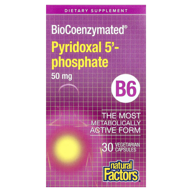 BioCoenzymated®, B6, Pyridoxal 5'-Phosphate, 50 mg