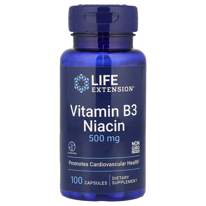 Vitamin B3 Niacin, 500 mg