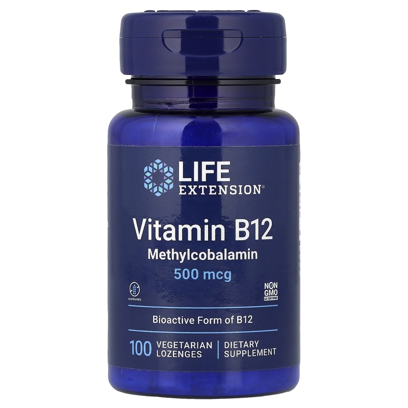Vitamin B12, Methylcobalamin, 500 mcg