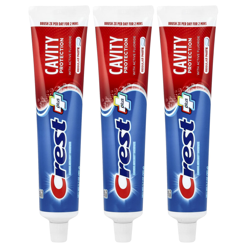 Cavity Protection, Fluoride Anticavity Toothpaste, Regular Paste, 5.7 oz (161 g) Each
